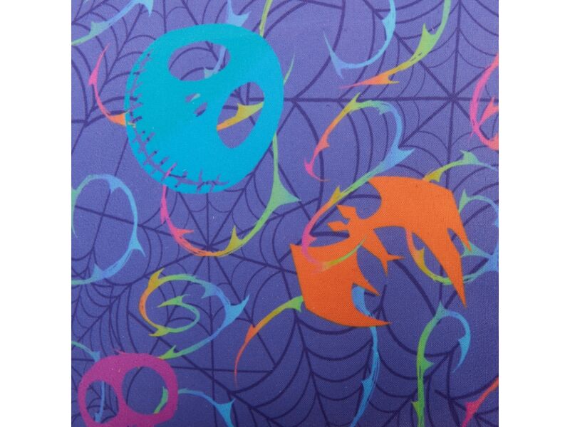 Mochila Pesadilla antes de Navidad de nailon de tamaño 44,4 x 29,2 x 12,7 cm, brilla en la oscuridad "con neón" loungefly - Imagen 3